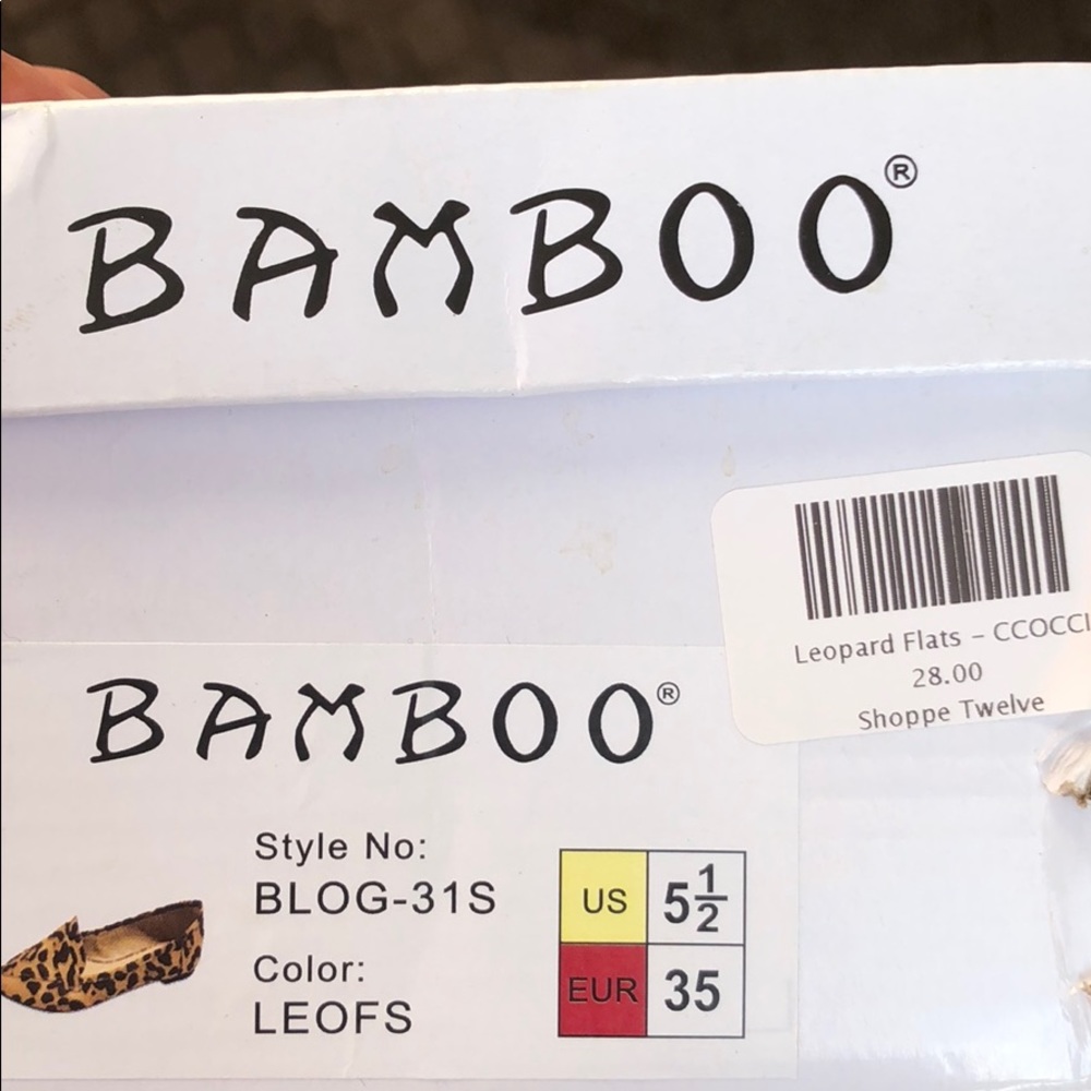 Bamboo Leopard Print Flats - Picture 5 of 6